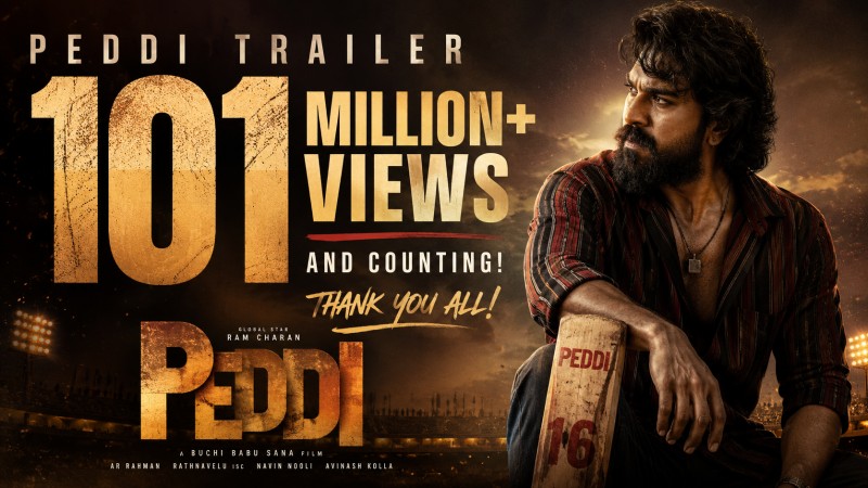 Peddi Trailer Crosses Historic 101 Million+ Views In 24 Hours