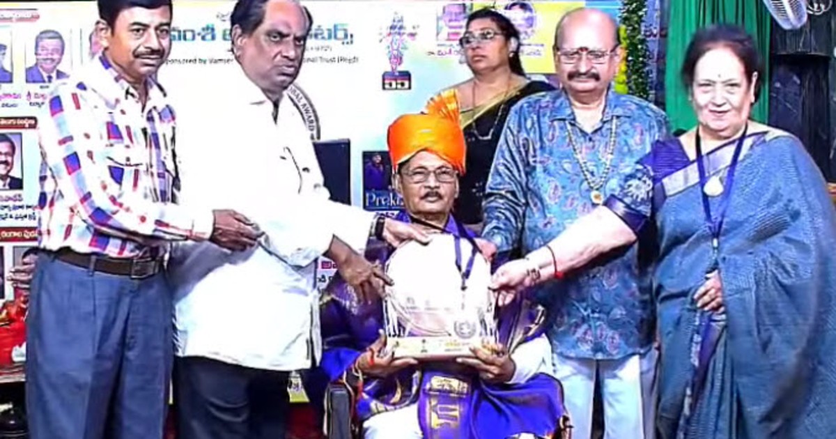 Bhageeradha awarded the NTR Maha Nandi Global Award