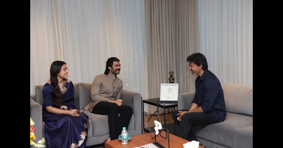 Ranabaali Movie Lead Pair Meet Tamil Nadu CM Vijay