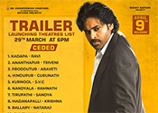 Vakeel Saab Movie Trailer Release Theaters list for Ceded