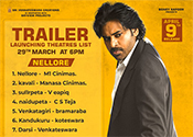 Vakeel Saab Movie Trailer Release Theaters list for Nellore