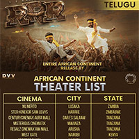 R R R Movie Africa Theaters List