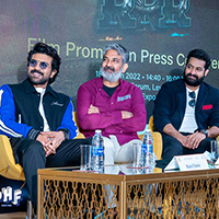 Team RRR  Dubai Press Conference Photos