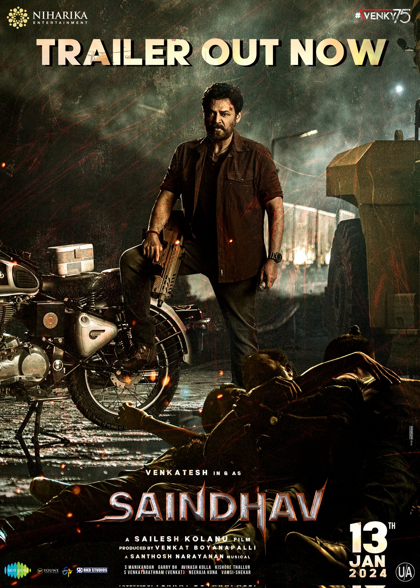 Saindhav Movie Poster