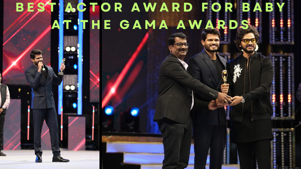 Best Actor Award for Baby at the GAMA Awards