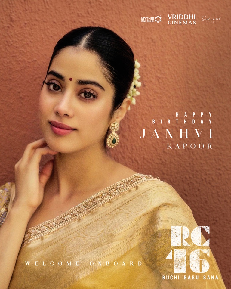 Celestial Beauty Jhanvi Kapoor As Heroine Of Rc16 Movie