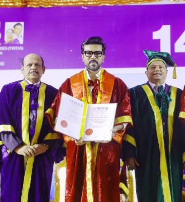 Ram Charan Gets Doctorate from Vels University