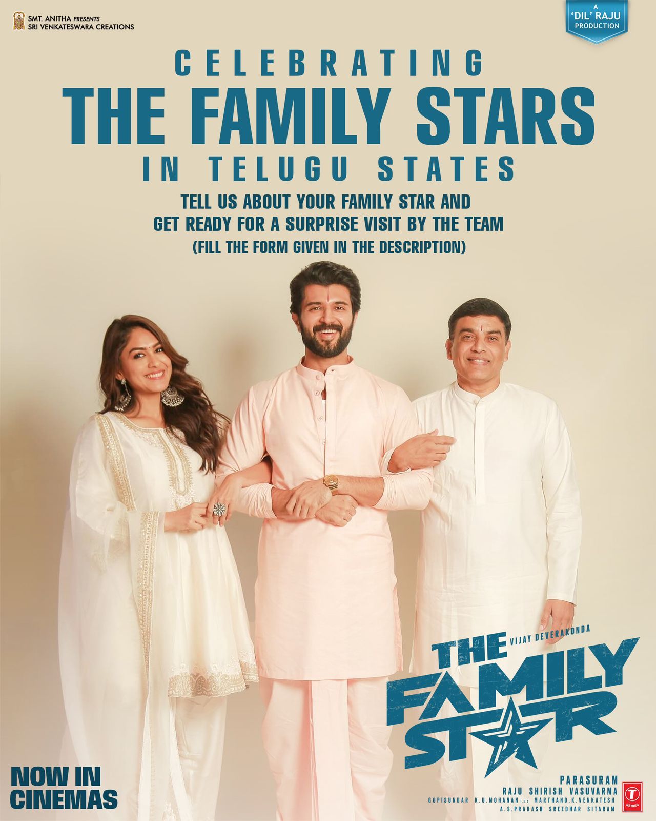 Family Star Movie Team Surprise Visits