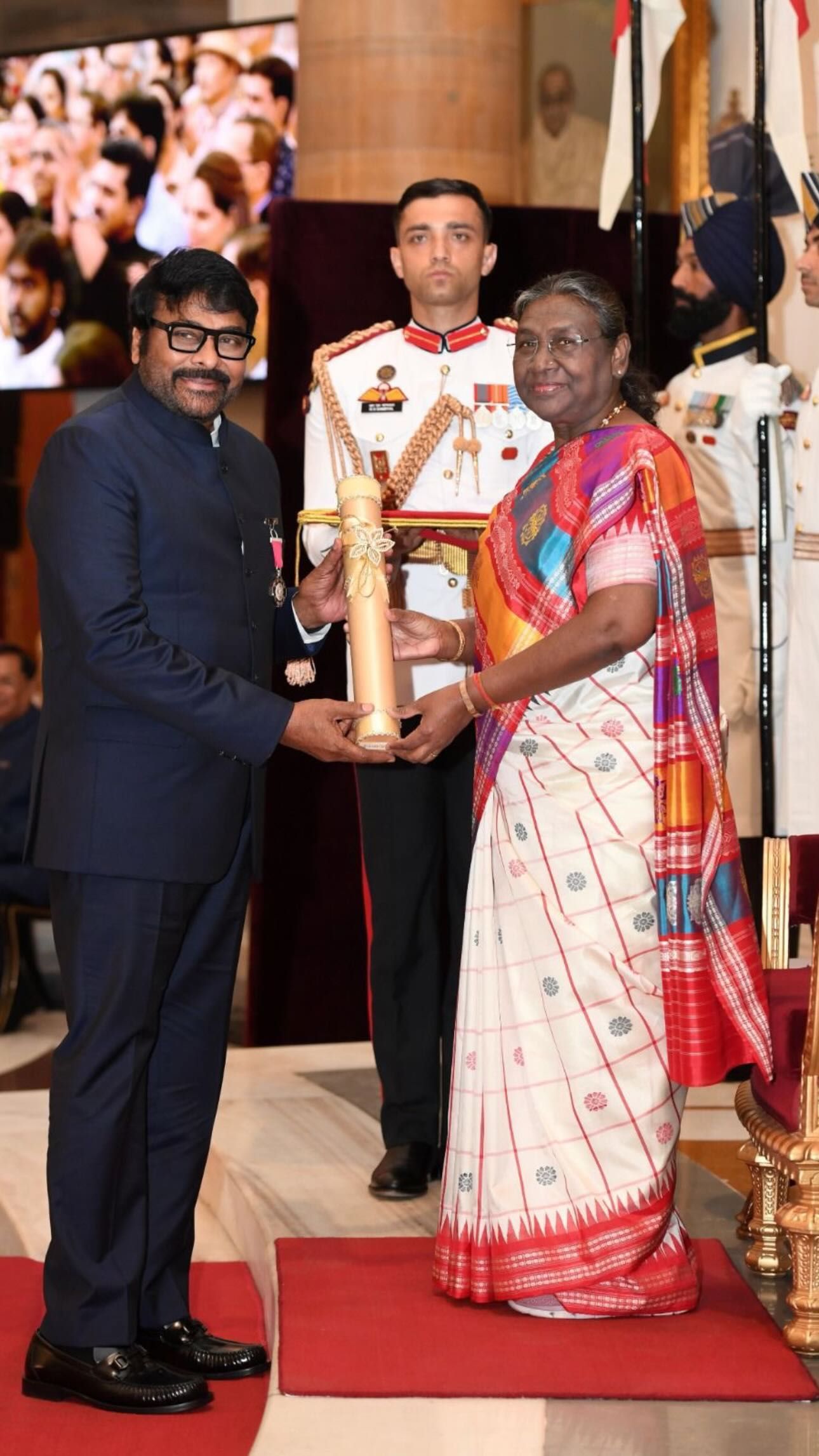 Chiranjeevi Receive Padma Vibhushan Award