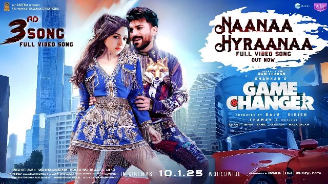 Game Changer Movie Naanaa Hyraanaa Lyrical Video Song