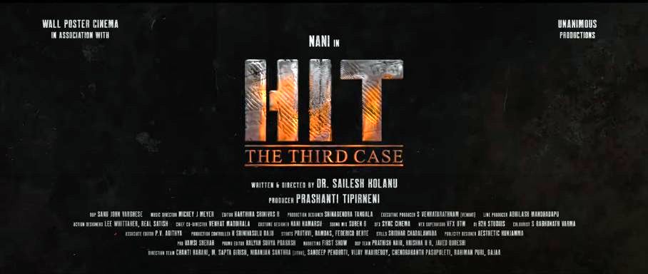 HIT 3 Movie Nizam Theaters List