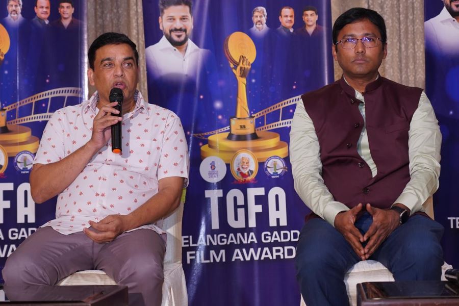 Dil Raju on Telangana Gaddar Awards Event